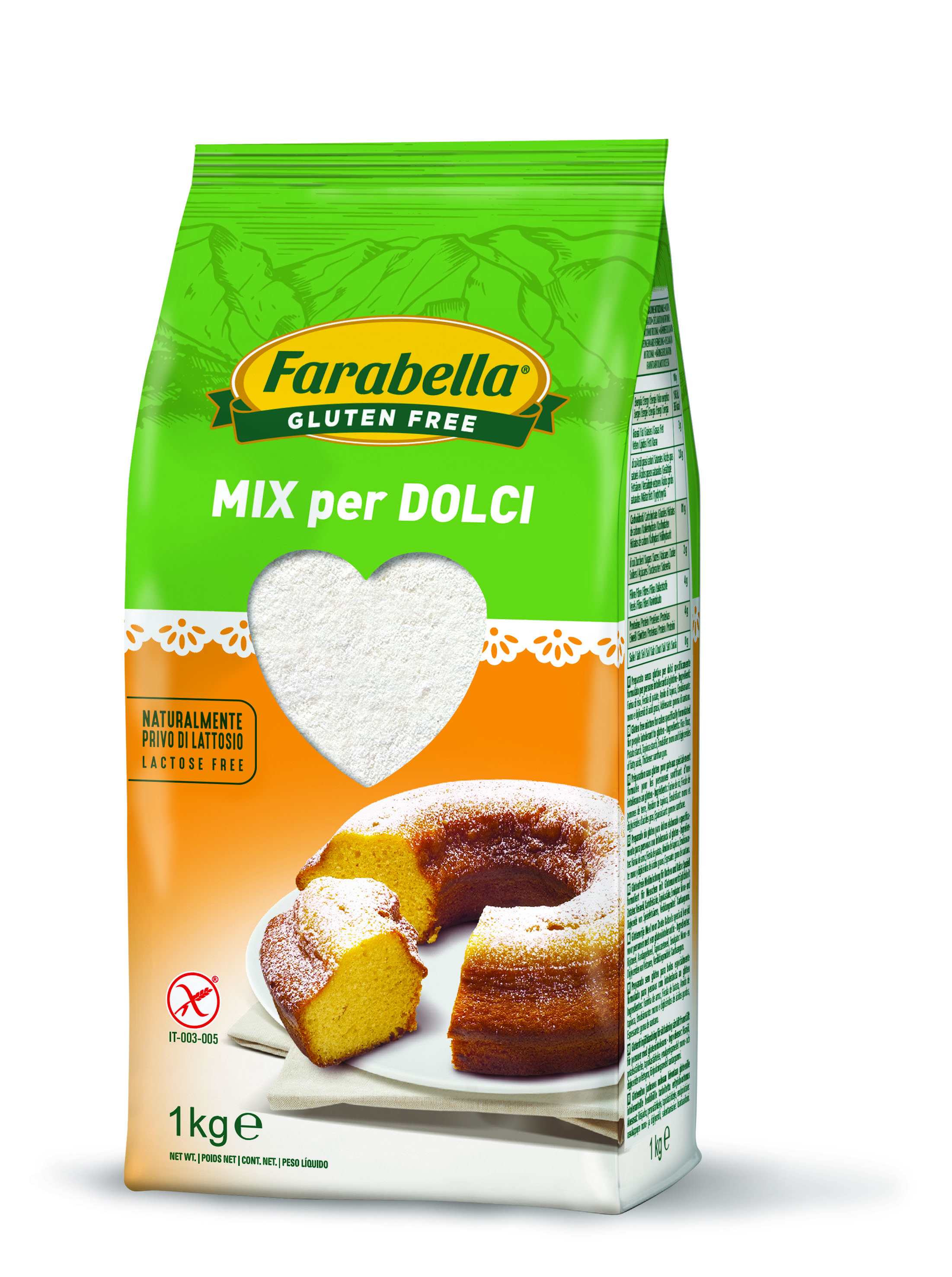 Farabella - Směs na sladké bez lepku a přirozeně bez laktózy 1 kg