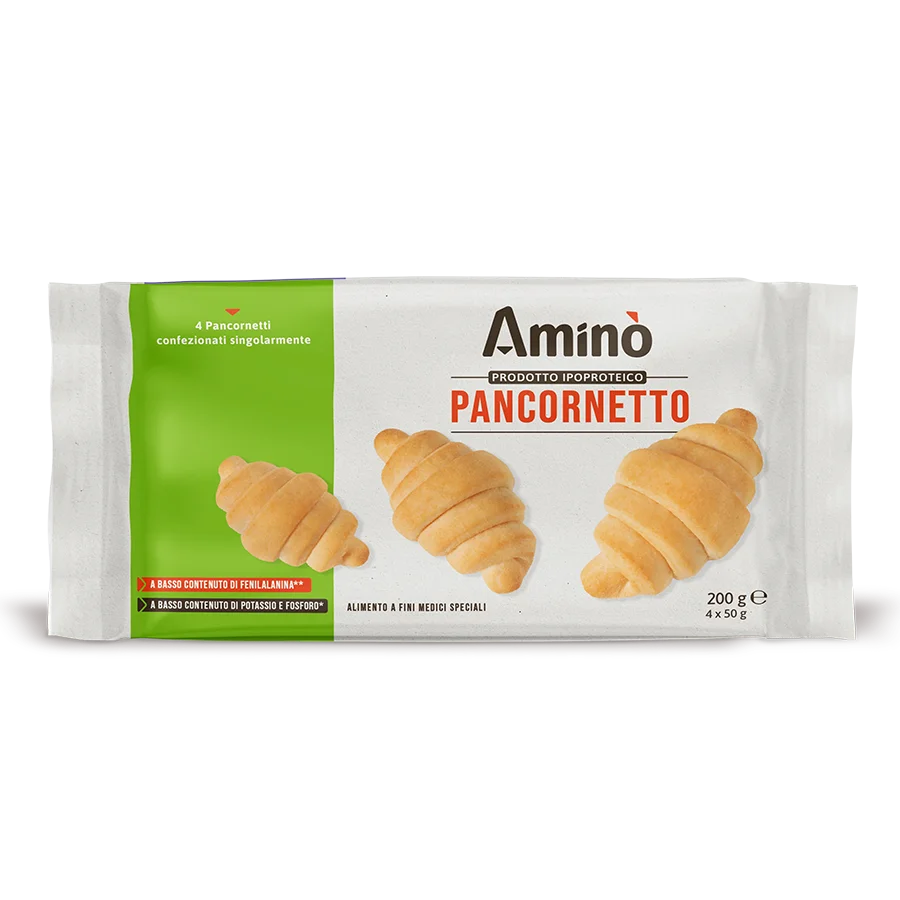 Amino - Nízkobílkovinné kváskové rýžové croissanty na sladko i slano 200 g (4 x 50 g)