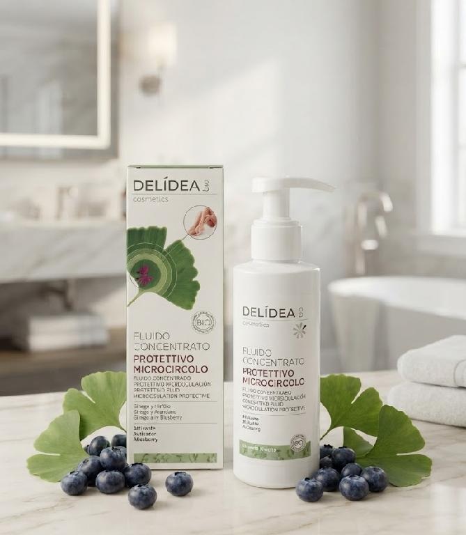 DELIDEA bio - Bio aktivační koncentrovaný fluid na ochranu mikro oběhu nohou s Jinanem a Borůvkou 150 ml