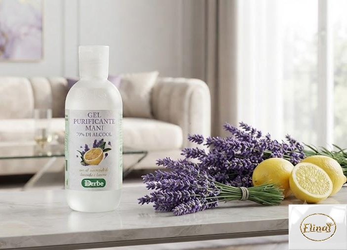 VÝPRODEJ - Dezinfekční čisticí gel na ruce se 70 % alkoholu a esenciálními oleji levandule a citronu 200 ml