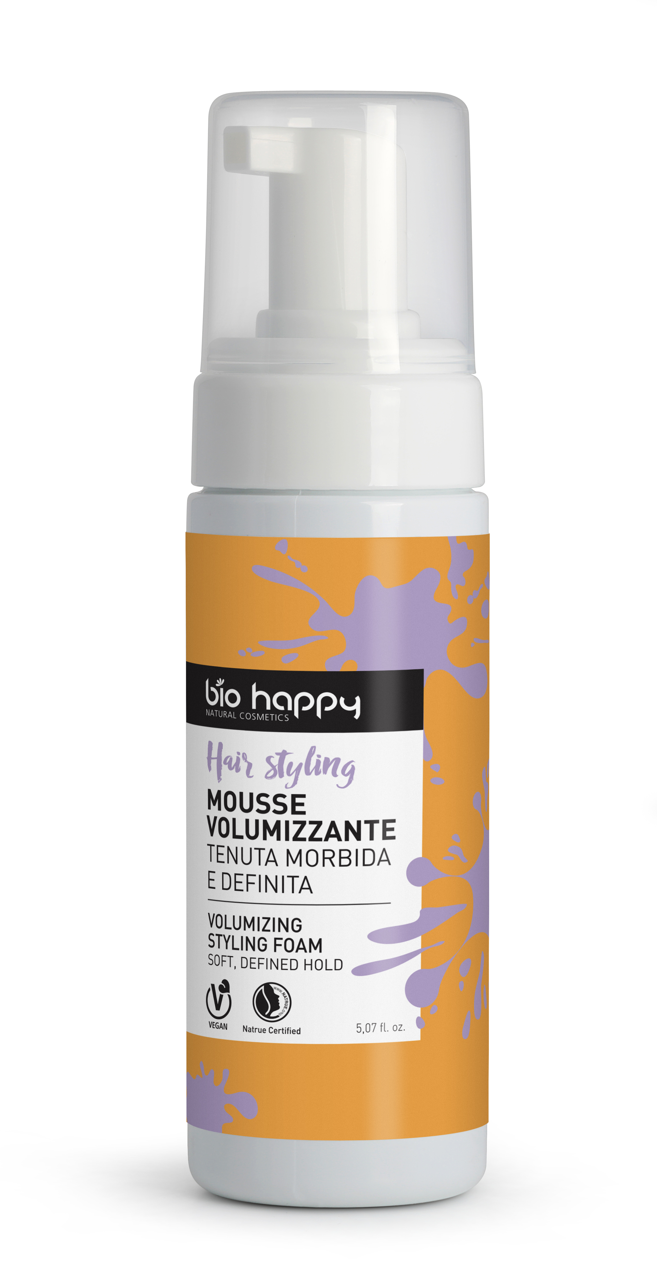 bio happy - Bio fixační pěna na vlasy s ovsem a fruktózou 150 ml