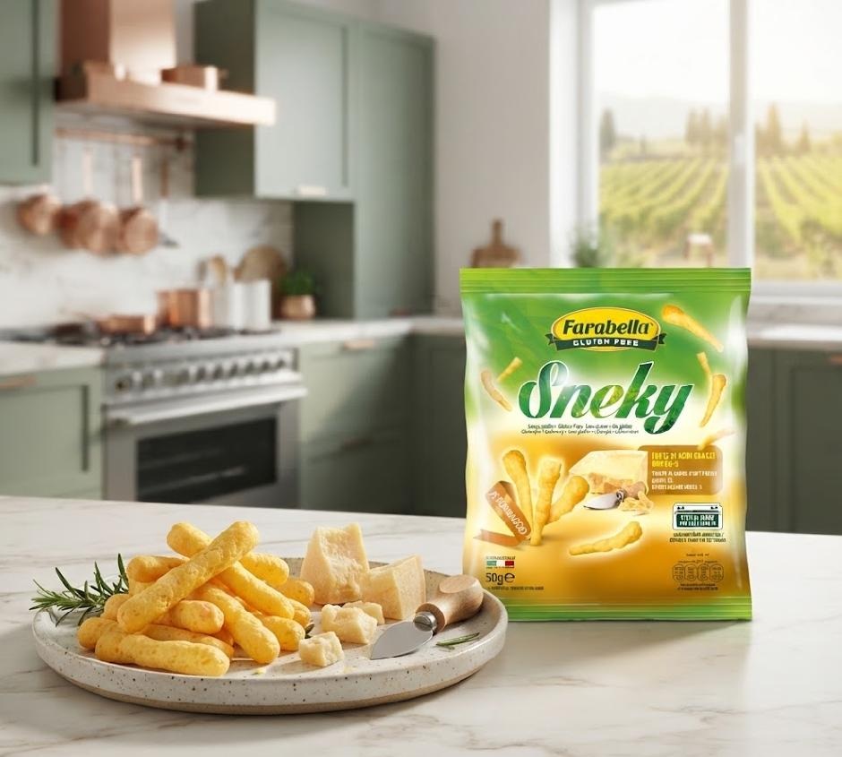 Farabella - Pečené kukuřičné sýrové sneky s omega 3 bez lepku 50 g