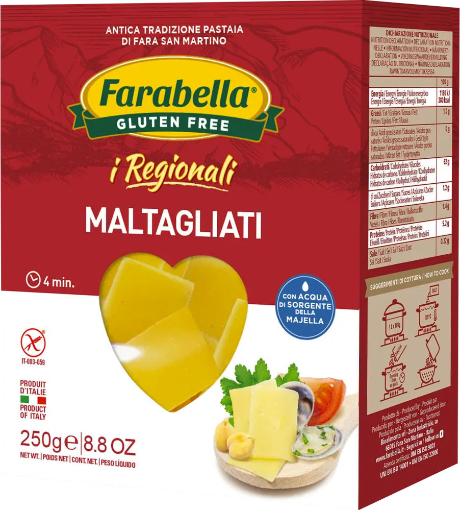 Farabella MALTAGLIATI čerstvé stabilizované kukuřično-rýžové těstoviny bez lepku 250 g