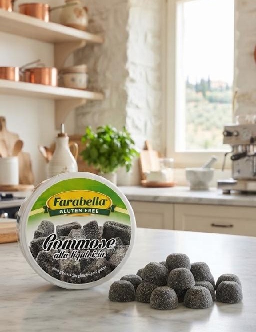 Farabella - Lékořicové gumové bonbóny bez lepku 40 g