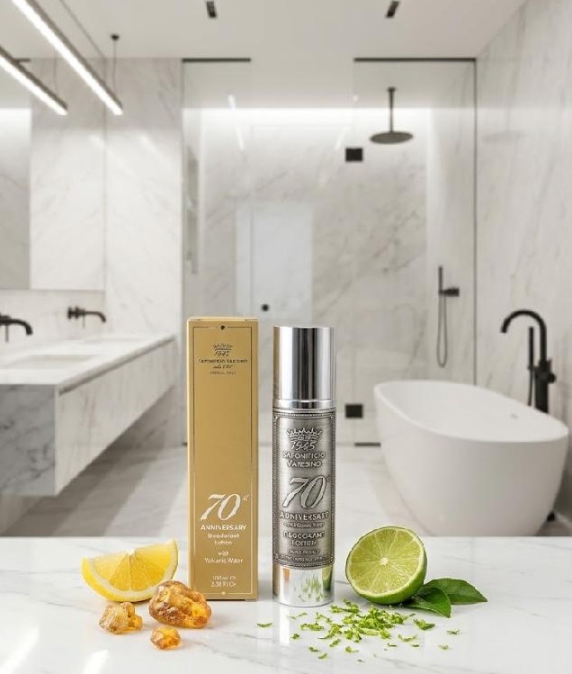 Saponificio Varesino 70th Anniversary Special Edition Deodorant ve spreji s vulkanickou vodou 100 ml