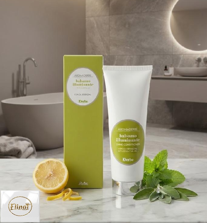 AromaDerbe - Balzám na lesk vlasů s mátou, citronem a šalvějí 125 ml