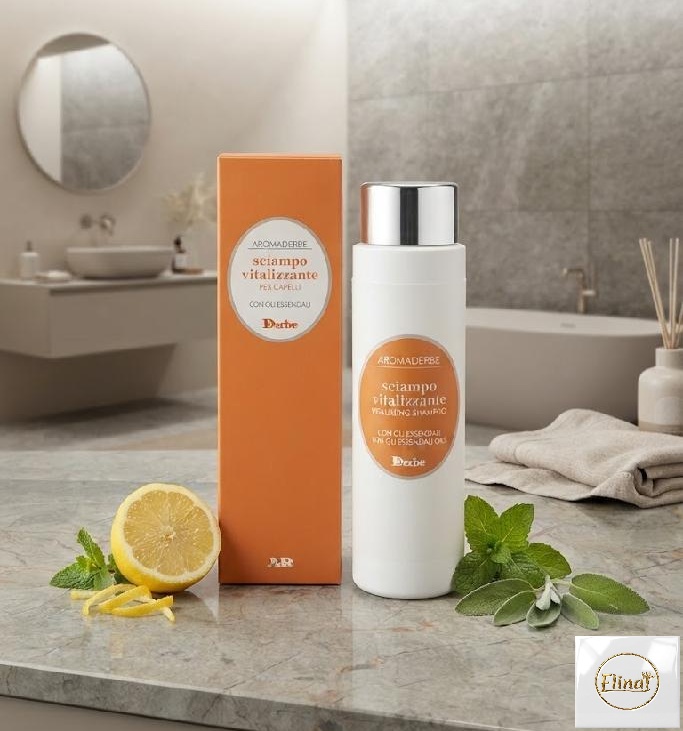 AromaDerbe - Vitalizační šampon na vlasy s mátou, citronem a šalvějí 200 ml