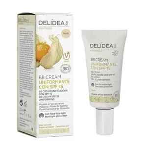 DELIDEA bio Mochyně a Pomerančový květ - BB krém s UV filtrem SPF 15 pro citlivou pleť PŘÍRODNÍ BARVA 30 ml