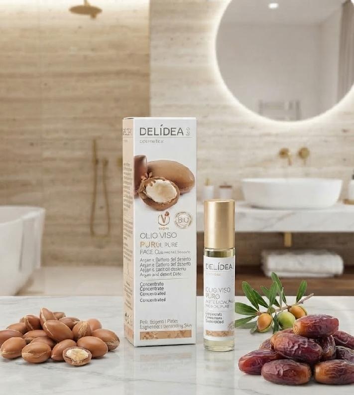 DELIDEA bio Argan a Pouštní datle - Bio koncentrovaný olej na obličej 10 ml