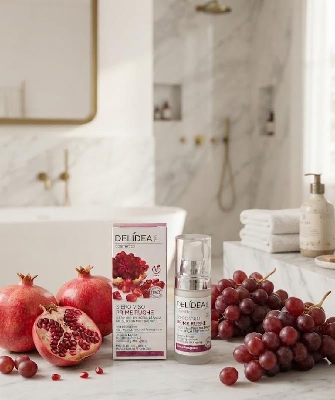DELIDEA bio Hrozny a Granátové jablko - Bio sérum na obličej první vrásky 30 ml