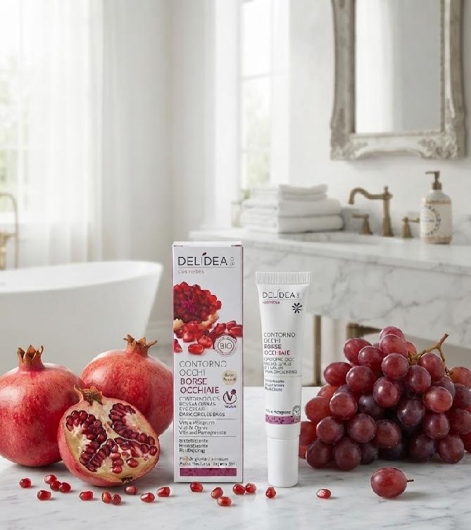 DELIDEA bio Hrozny a Granátové jablko - Bio revitalizační oční krém 15 ml