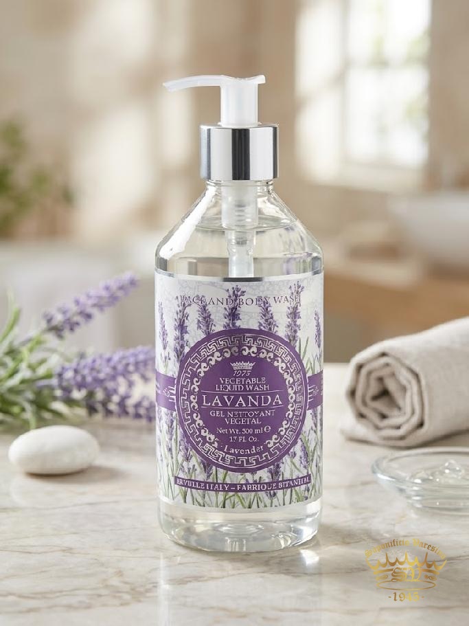 Saponificio Varesino - Levandule mycí gel na obličej a tělo 500 ml