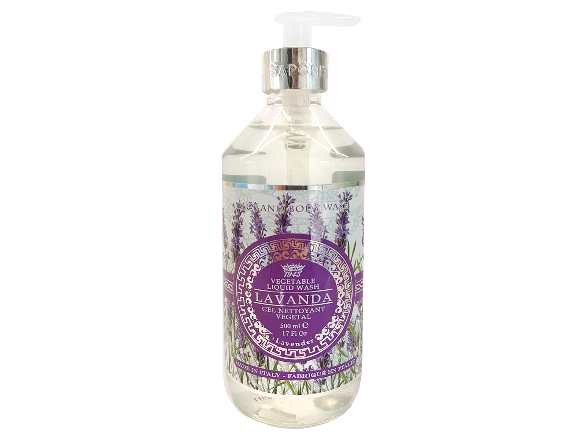 Saponificio Varesino - Levandule mycí gel na obličej a tělo 500 ml