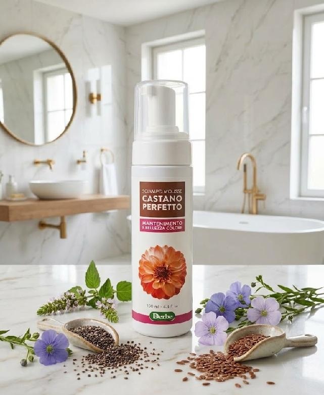 Derbe - Pěnový šampon pro perfektní udržení a krásu kaštanových vlasů 150 ml
