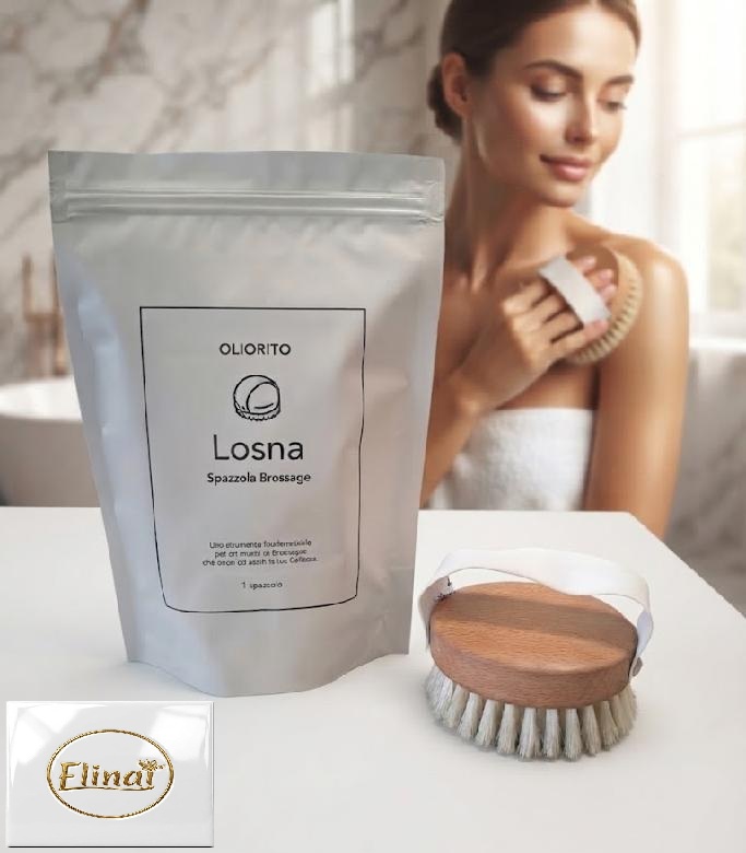 OLIORITO - LOSNA Delikátní, přírodní a ergonomický kartáč 1 Ks