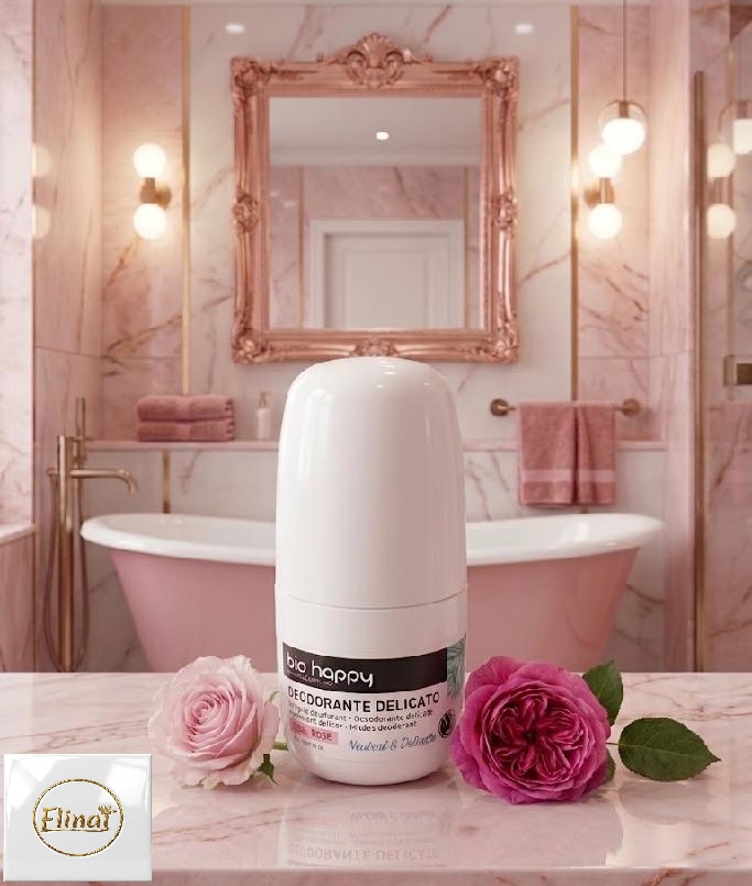 bio happy - Bio deodorant roll-on s růží 50 ml