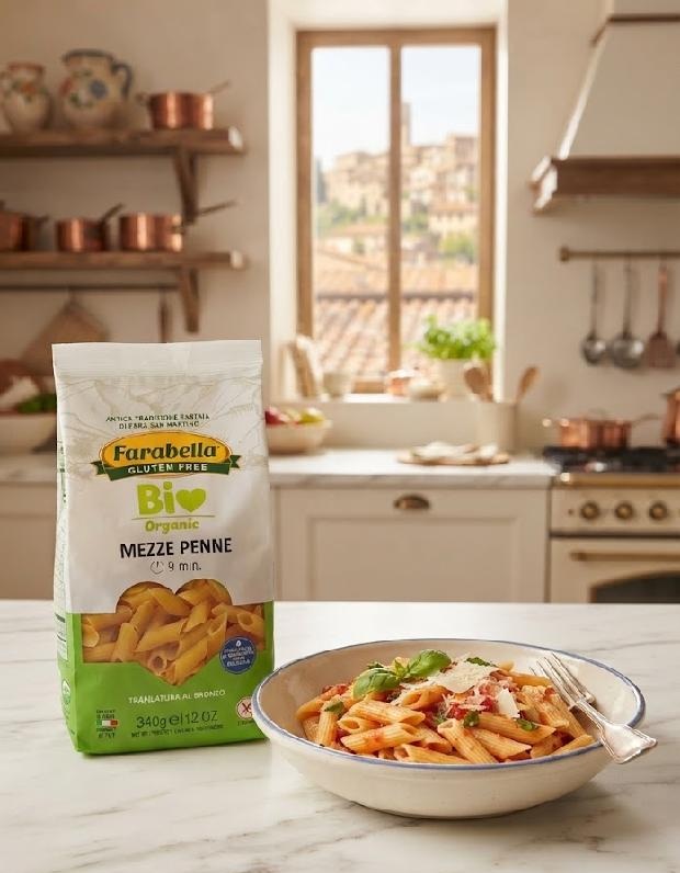 Farabella Bio MEZZE PENNE kukuřično-rýžové těstoviny bez lepku 340 g
