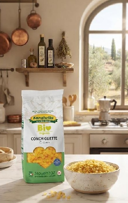 Farabella Bio CONCHIGLIETTE kukuřično-rýžové těstoviny bez lepku 340 g