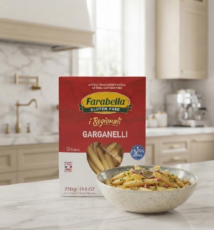 i Regionali GARGANELLI čerstvé stabilizované kukuřično-rýžové těstoviny bez lepku 250 g