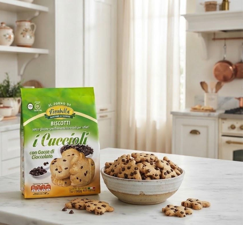 Farabella - Zvířátka sušenky s kousky hořké čokolády bez lepku 200 g