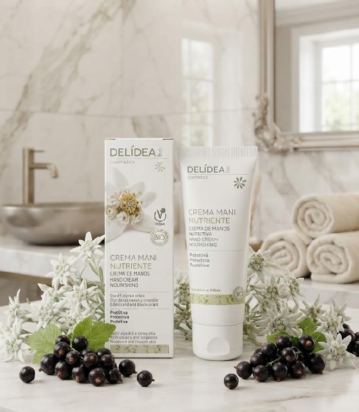 DELIDEA bio Protěž alpská a Rybíz - Bio ochranný výživný krém na ruce 75 ml