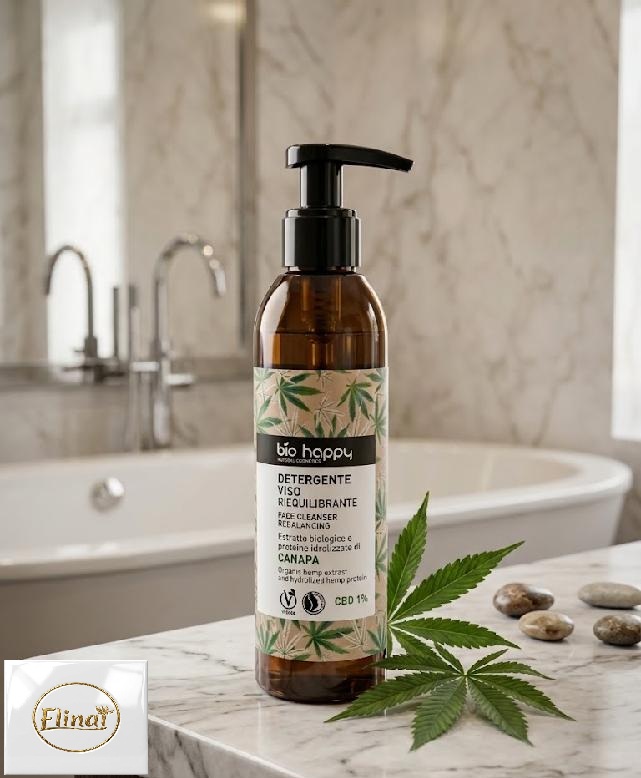 bio happy - Konopí - Bio čisticí gel s bio výtažkem a hydrolyzovanými proteiny 200 ml