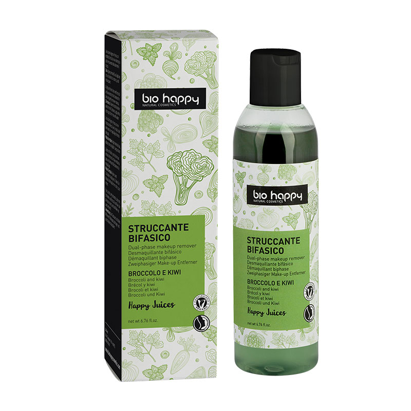 bio happy - Bio dvoufázový make-up odličovač s brokolicí a kiwi 200 ml