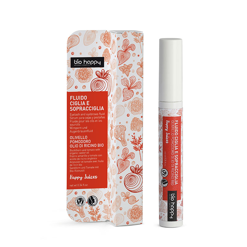 bio happy Bio fluid na obočí a řasy s rakytníkem, rajčetem a ricinovým olejem 10 ml