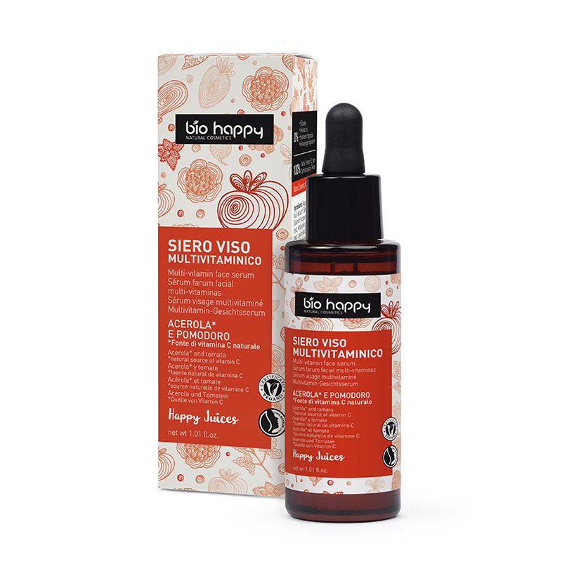 bio happy MULTIVITAMINOVÉ SÉRUM NA OBLIČEJ ACEROLA A RAJČE 30 ml