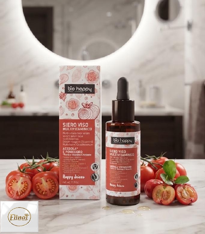 bio happy MULTIVITAMINOVÉ SÉRUM NA OBLIČEJ ACEROLA A RAJČE 30 ml