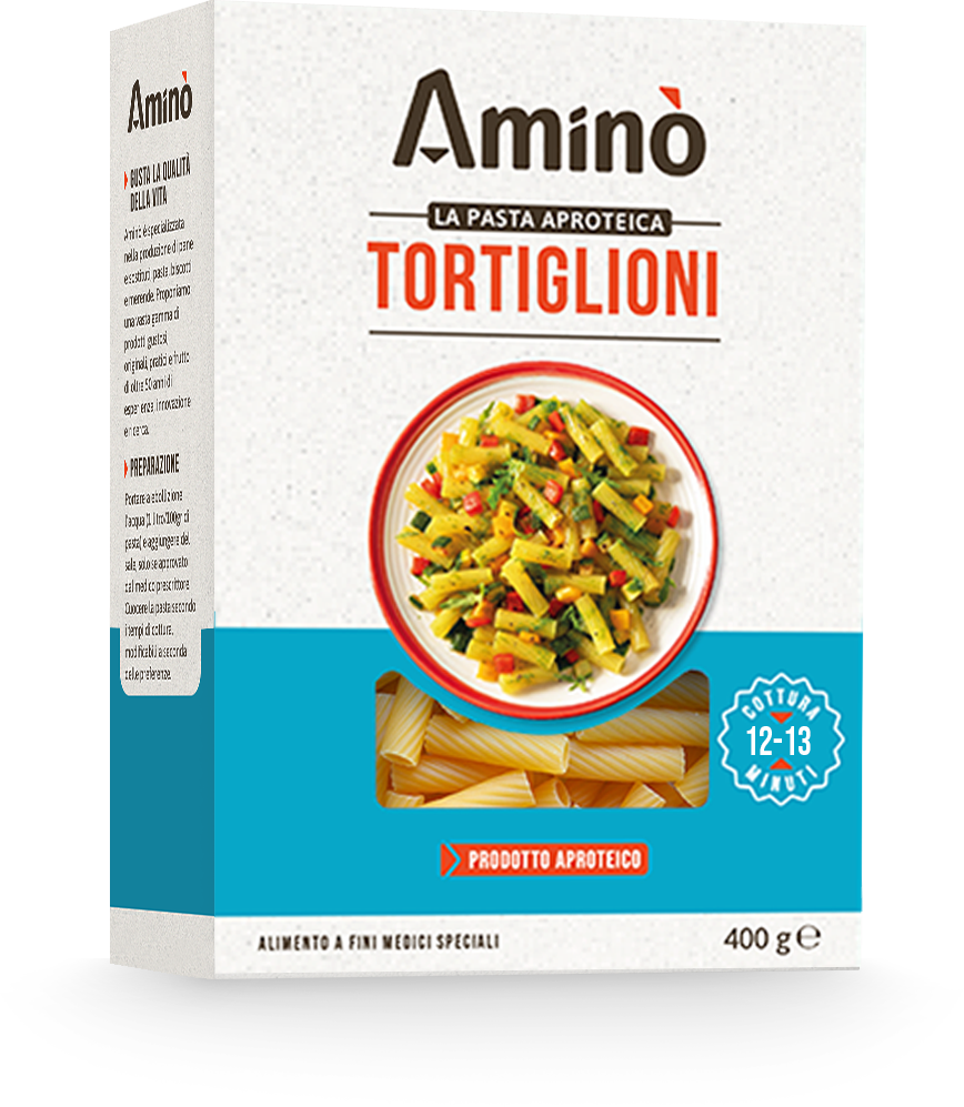 Amino - Nízkobílkovinné těstoviny TORTIGLIONI 400 g