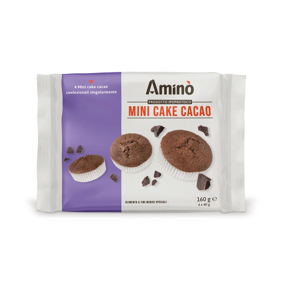 Amino - Nízkobílkovinné kakaové muffiny s meruňkovou náplní 160 g (4 x 40 g)