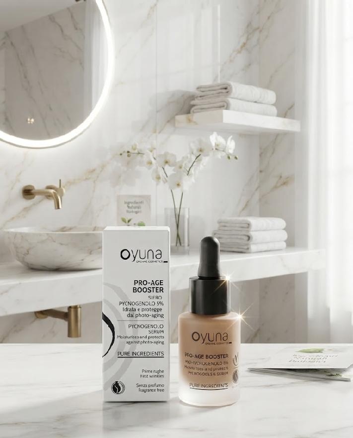 Oyuna PRO-AGE BOOSTER - Bio posilujicí sérum na obličej s pycnogenolem 5 % 15 ml