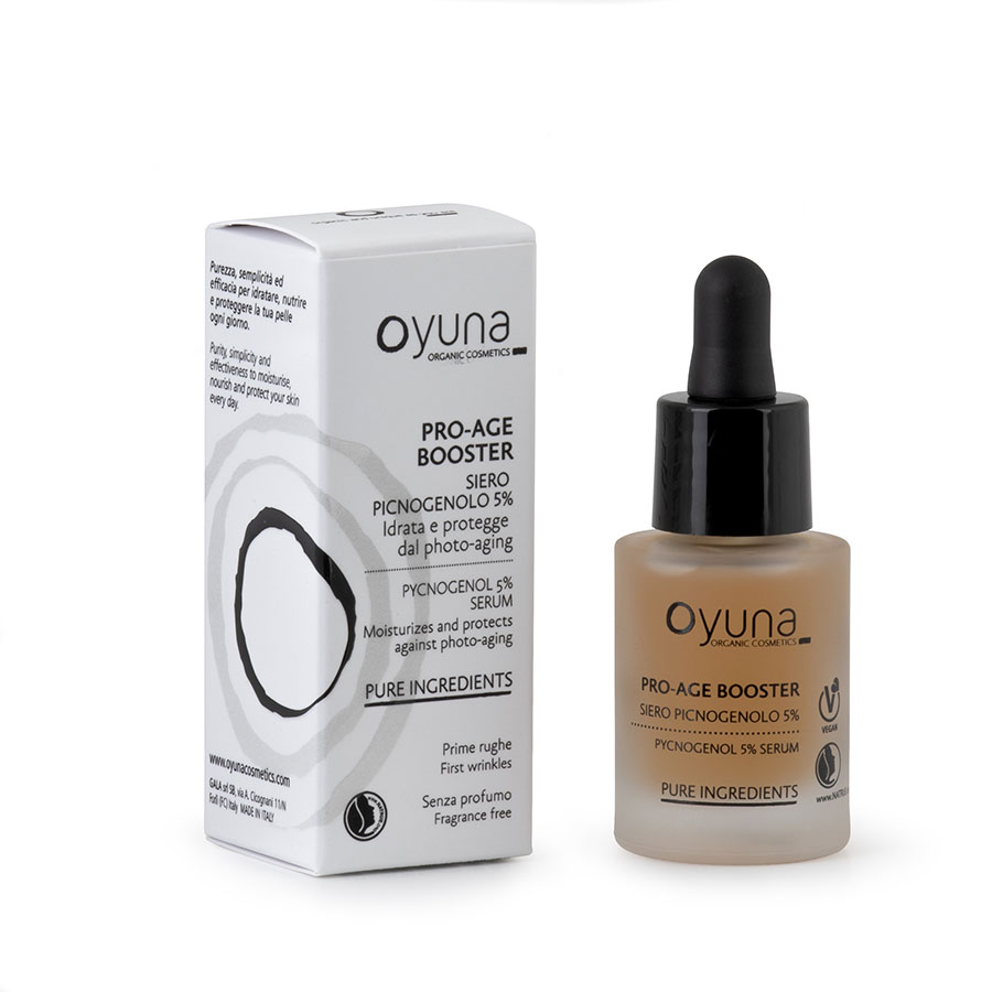 Oyuna PRO-AGE BOOSTER - Bio posilujicí sérum na obličej s pycnogenolem 5 %  15 ml