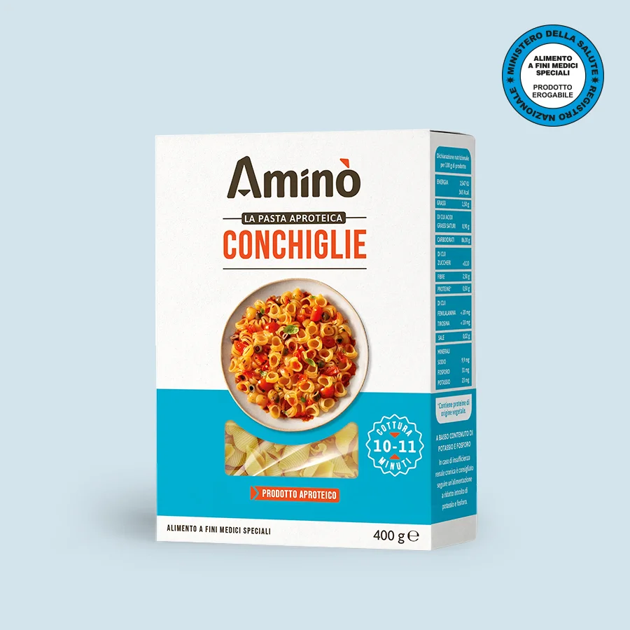 Amino - Nízkobílkovinné těstoviny CONCHIGLIE 400 g