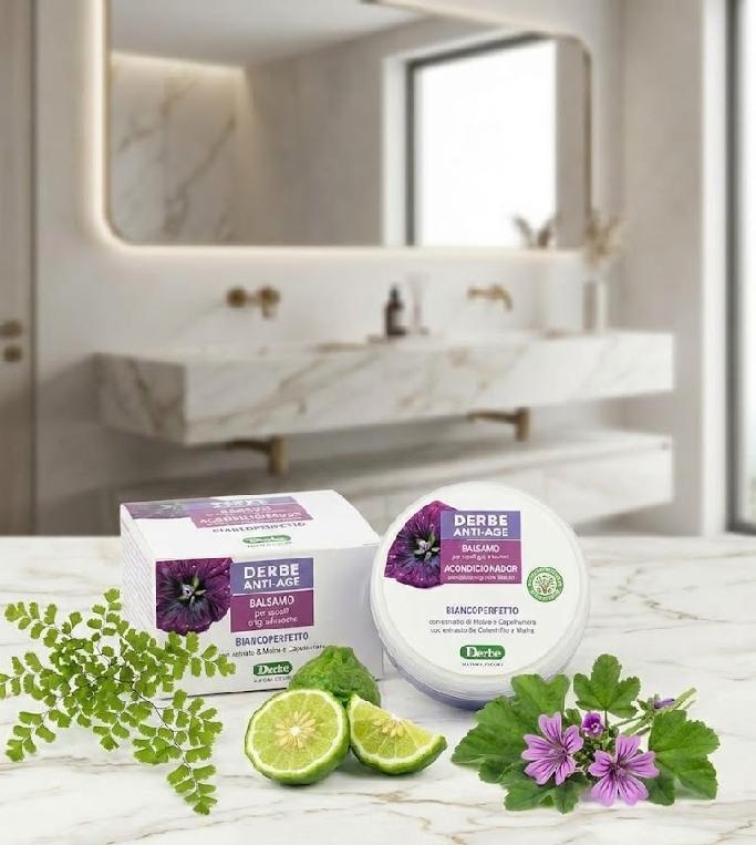 Derbe Anti-age balzám na šedé nebo bílé vlasy perfektní bělost 200 ml
