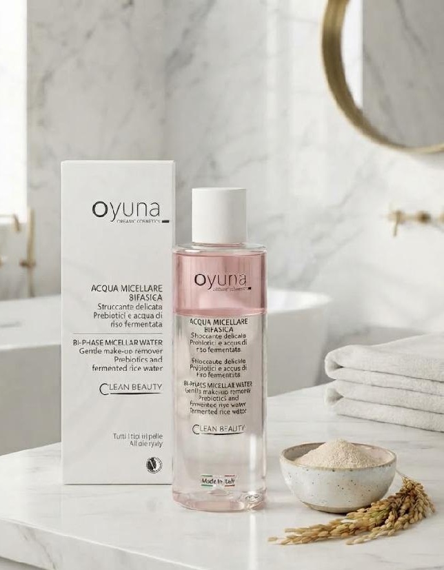 OYUNA BIO DVOUFÁZOVÁ MICELÁRNÍ VODA S PREBIOTIKY A FERMENTOVANOU RÝŽOVOU VODOU 150 ML