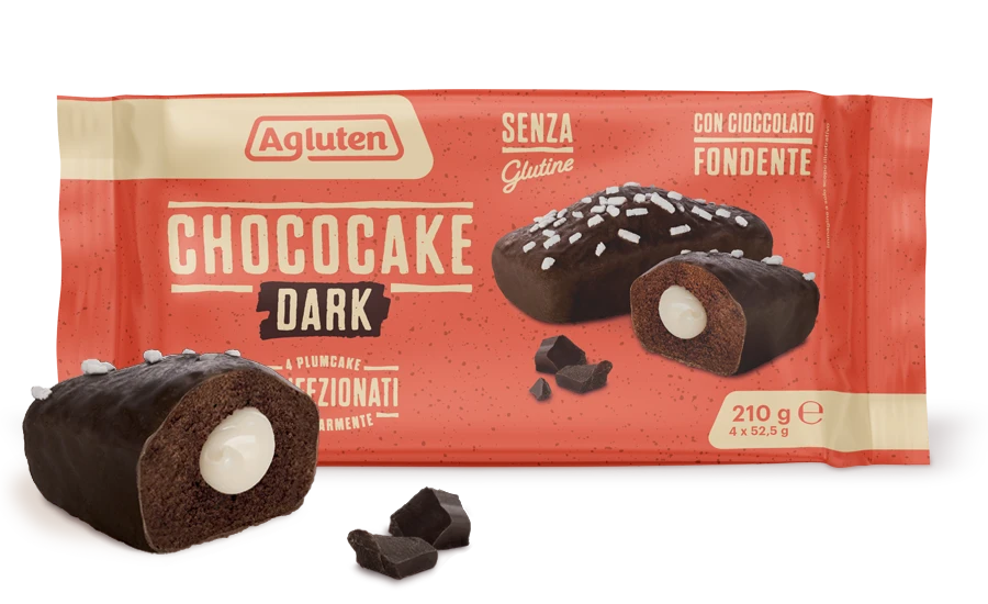 Agluten - Kakaové buchtičky s mléčnou náplní a hořkou čokoládovou polevou bez lepku 210 g (4 x 52,5 g)