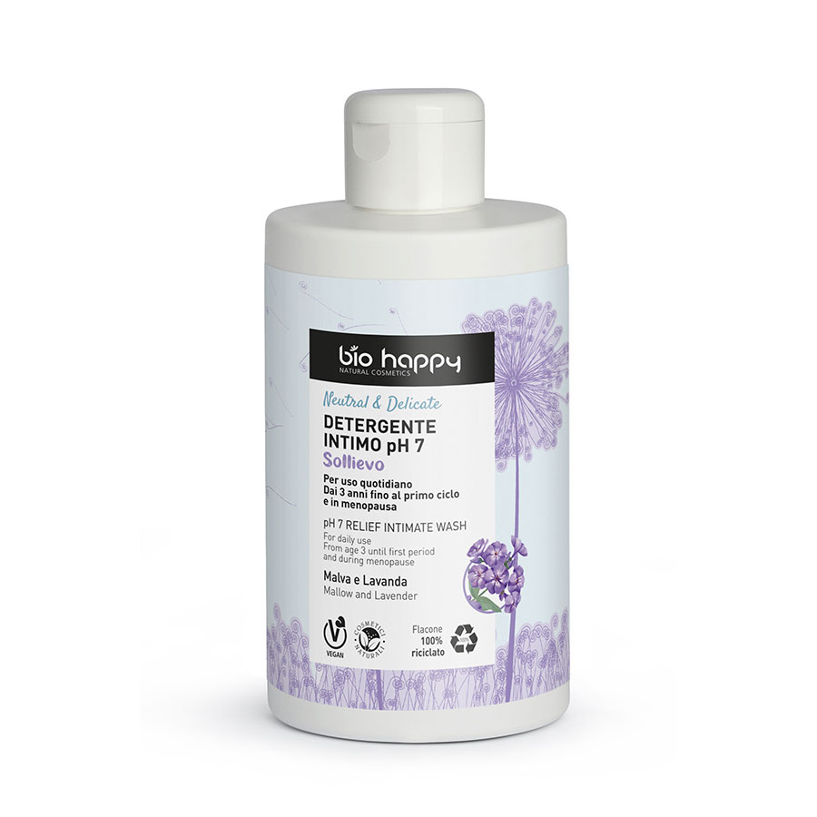 bio happy Sléz a Levandule - Bio zklidňujicí intimní gel pH 7 200 ml