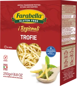 Farabella - i Regionali TROFIE čerstvé stabilizované kukuřično-rýžové těstoviny bez lepku 250 g
