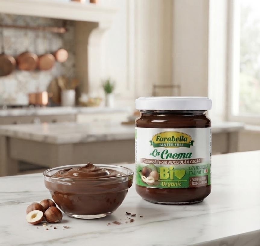 Farabella Bio lískooříškový krém s kakaem bez lepku a laktózy 200 g