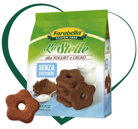 Farabella - Kakaovo-jogurtové sušenky bez cukru a lepku se sladidlem 200 g