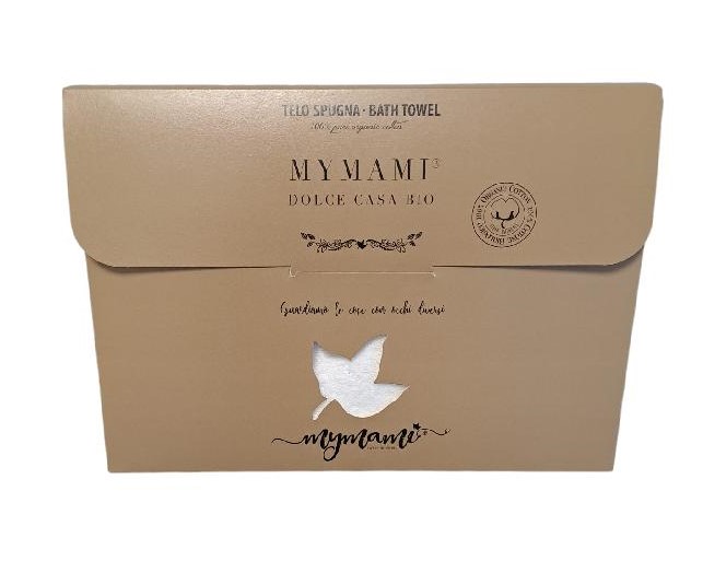 MYMAMI - Bio bavlněný set ručníků 40x60 + 60x100 - 100% bio bavlna bílá barva 1+1