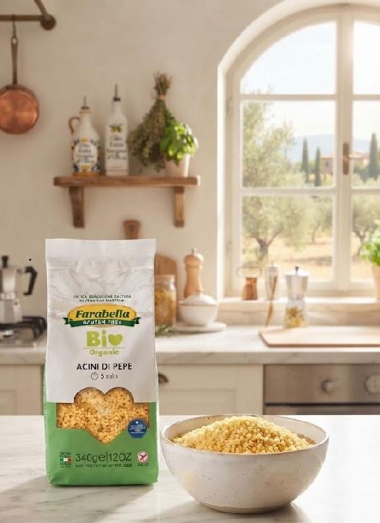 Farabella Bio ACINI DI PEPE kukuřično-rýžové těstoviny bez lepku 340 g