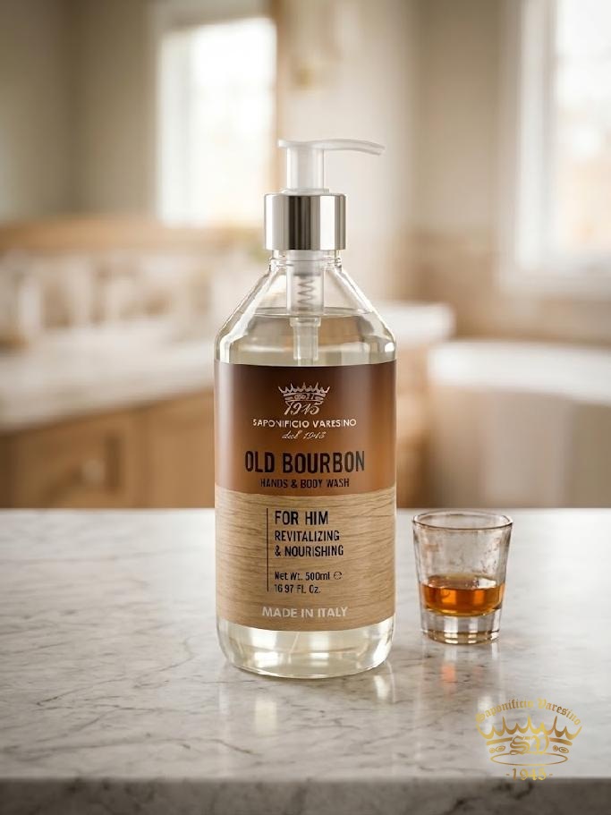 Saponificio Varesino - OLD BOURBON mycí gel na ruce a tělo pro muže 500 ml