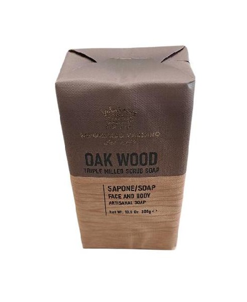 Saponificio Varesino - Oak Wood přírodní peelingové mýdlo 300 g