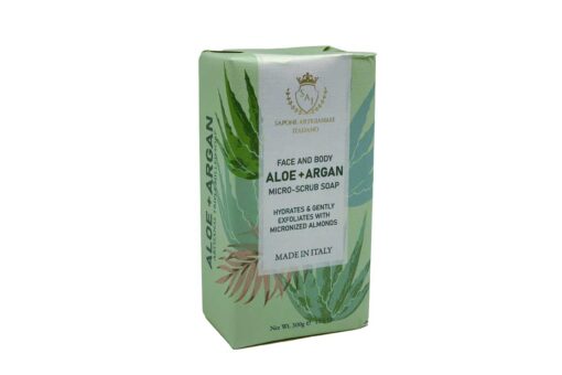 Saponificio Varesino - Aloe & Argan mikro peelingové mýdlo 300 g