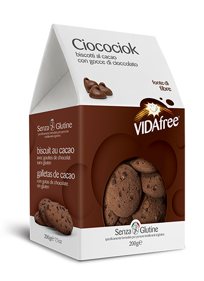 VIDAfree - Kakaové sušenky s kousky čokolády bez lepku 200 g