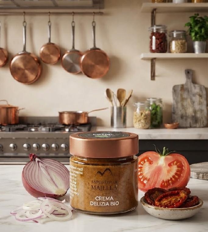 Sapori della Majella - Bio krém z cibule a rajčat v e.v.o. oleji 160 g