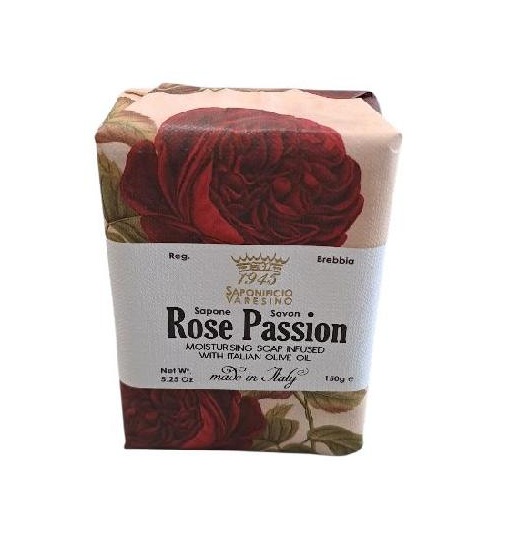 Saponificio Varesino - Rose Passion - Přírodní mýdlo s olivovým olejem 150 g